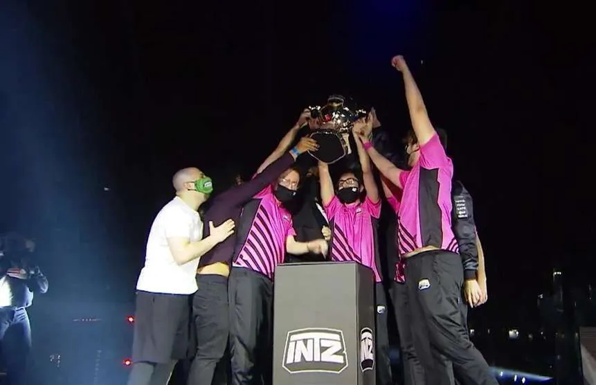 Trophy on stage